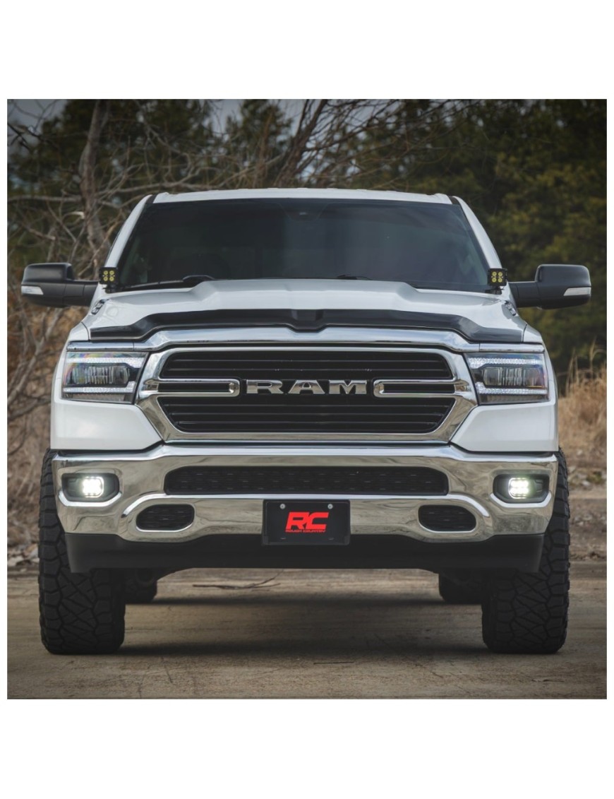 Lampy przeciwmgielne LED 3,5" Okrągłe Black Series Amber DRL Rough Country