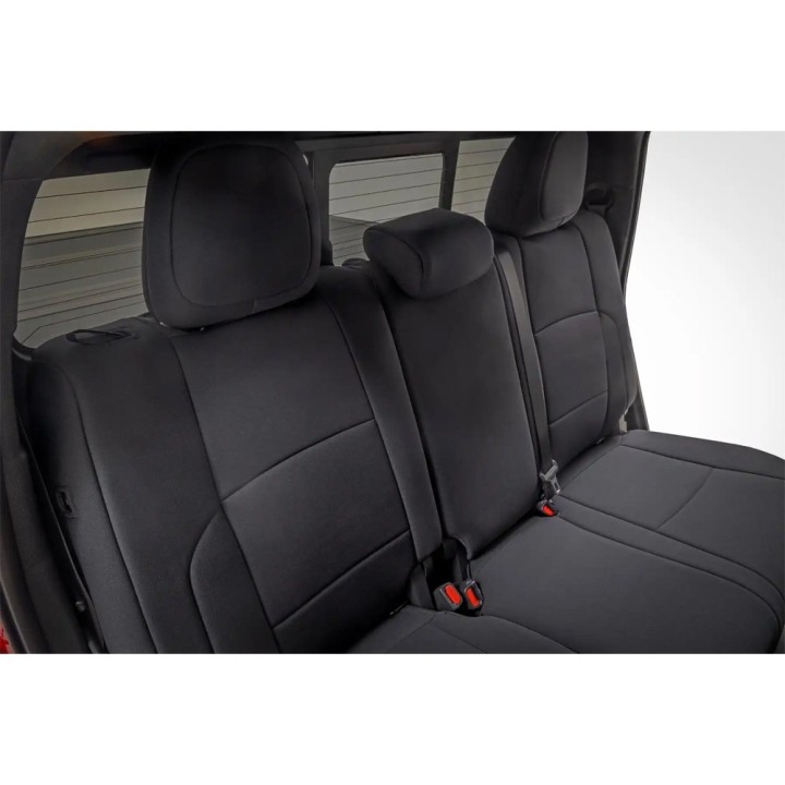 Komplet neoprenowych pokrowców na fotele czarne Rough Country Double Cab - ujęcie 3