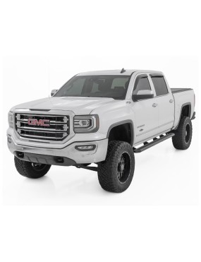 Progi, stopnie boczne Rough Country Multi-Color LED Crew cab