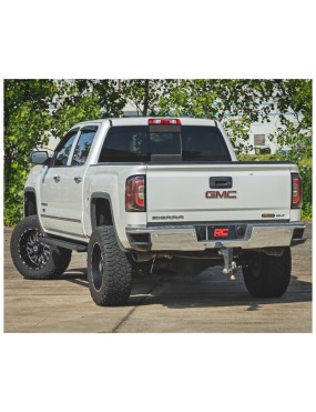 Progi, stopnie boczne Rough Country Multi-Color LED Crew cab