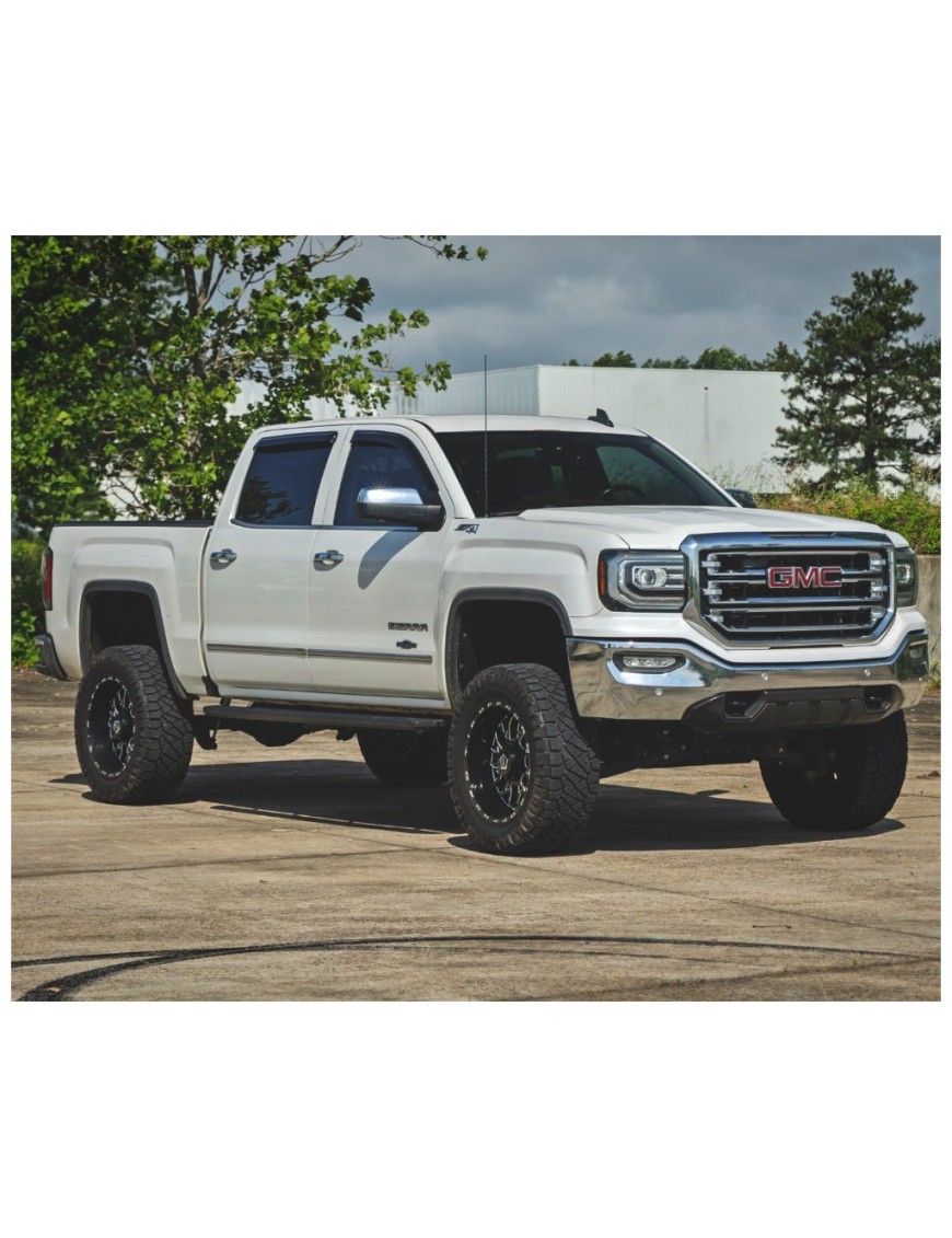 Progi, stopnie boczne Rough Country Multi-Color LED Crew cab