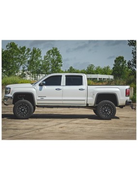 Progi, stopnie boczne Rough Country Multi-Color LED Crew cab
