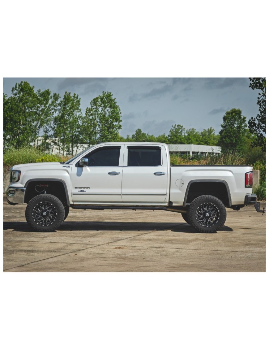 Progi, stopnie boczne Rough Country Multi-Color LED Crew cab