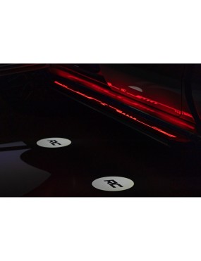 Progi, stopnie boczne Rough Country Multi-Color LED Crew cab
