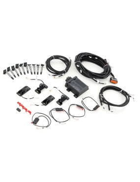 Progi, stopnie boczne Rough Country Multi-Color LED Crew cab