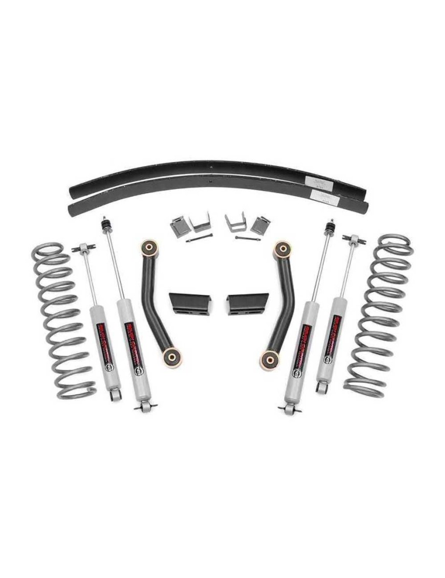 Zestaw zawieszenia z amortyzatorami N3 Rough Country Lift 3"