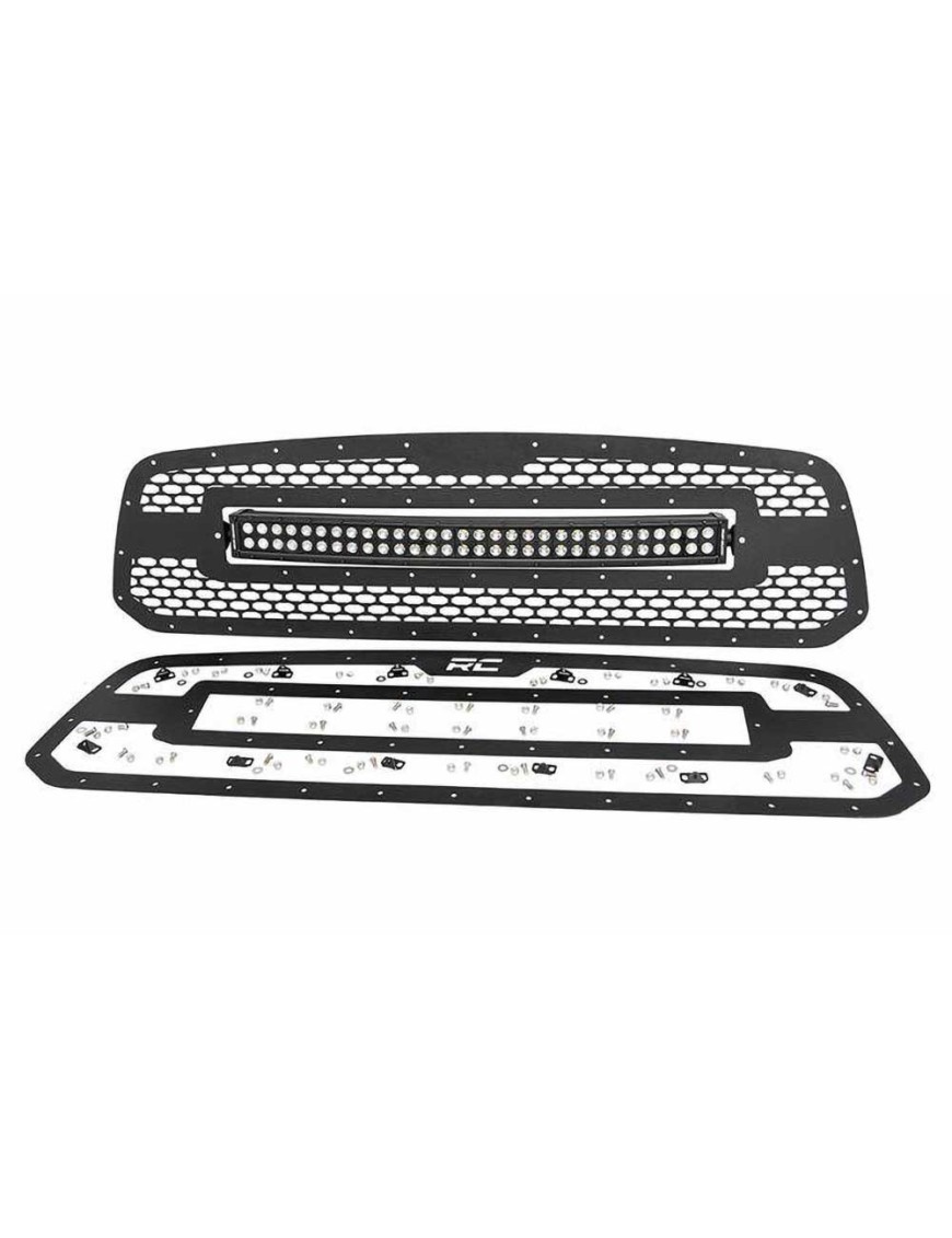 Grill z podwójną listwą LED 30" Black Series Rough Country - ujęcie 2