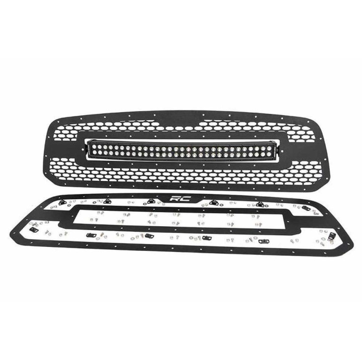 Grill z podwójną listwą LED 30" Black Series Rough Country - ujęcie 2