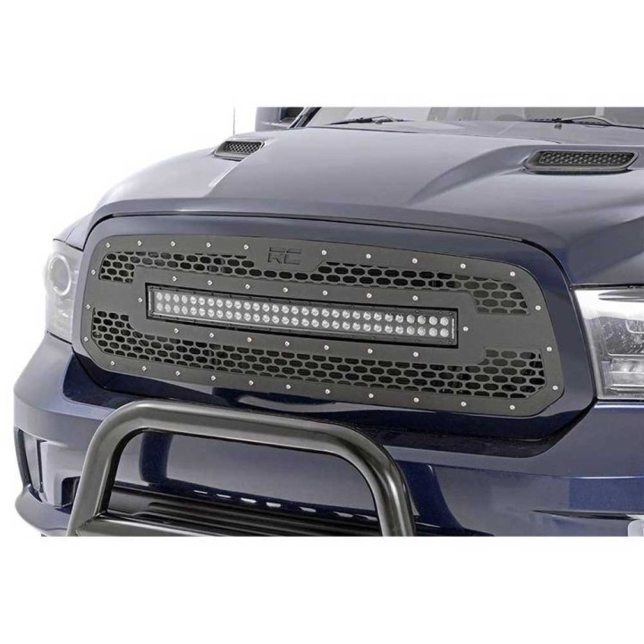 Grill z podwójną listwą LED 30" Black Series Rough Country - ujęcie 3