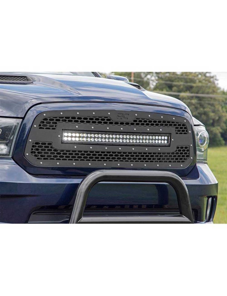 Grill z podwójną listwą LED 30" Black Series Rough Country - ujęcie 6