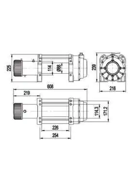 18000 ESCAPE EVO 8165kg IP68 wodoszczelna 24V | Szekla4x4.pl