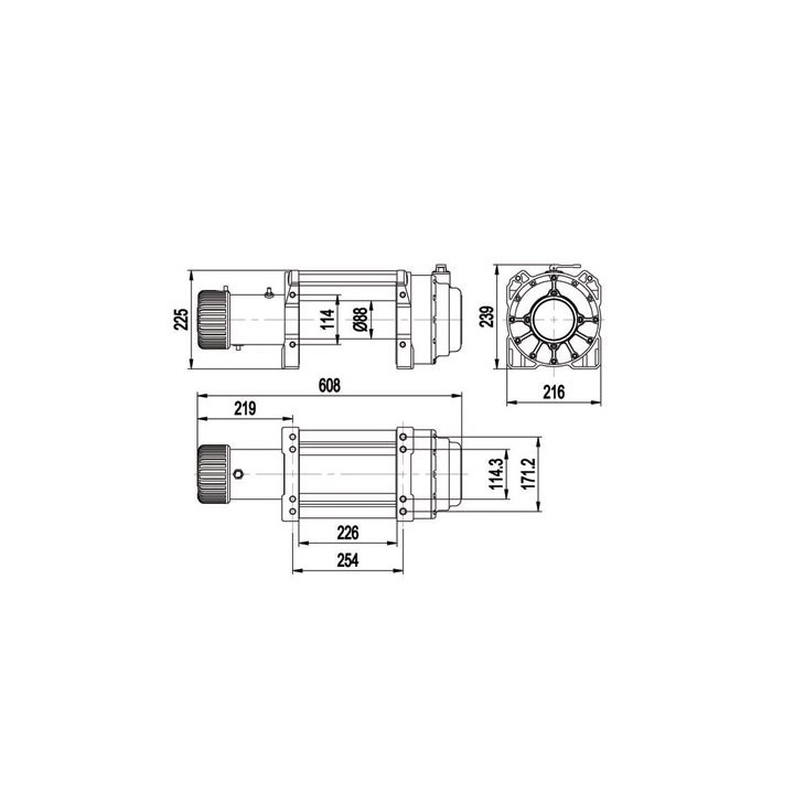 18000 ESCAPE EVO 8165kg IP68 wodoszczelna 24V - ujęcie 2