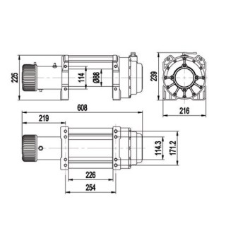 Syntetyk 18000 ESCAPE EVO 8165kg IP68 wodoszczelna 24V - ujęcie 2