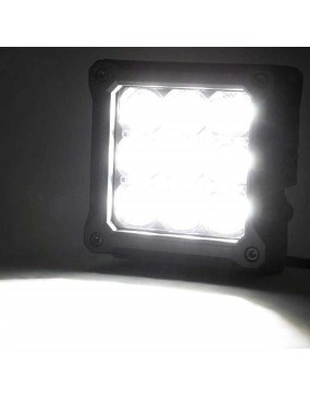 Lampy LED 4" kwadratowe white DRL Rough Country Chrome Series - ujęcie 3