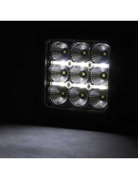Lampy LED 4" kwadratowe white DRL Rough Country Chrome Series - ujęcie 4