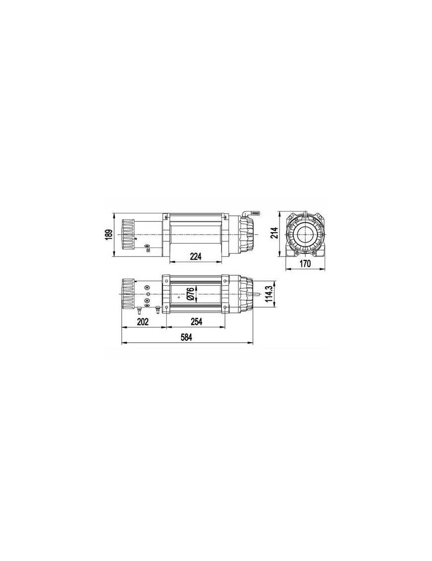 15000 Wyciagarka Escape EVO 6810kg IP68 24V wodoszczelna