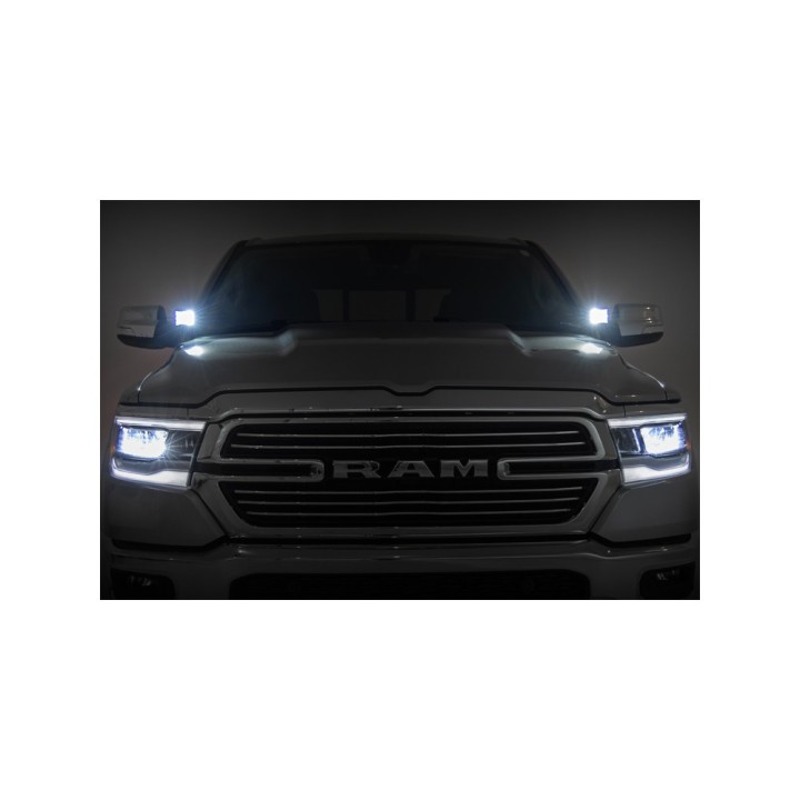 Lampy LED kwadratowe Spot Beam Rough Country Black Series - ujęcie 4