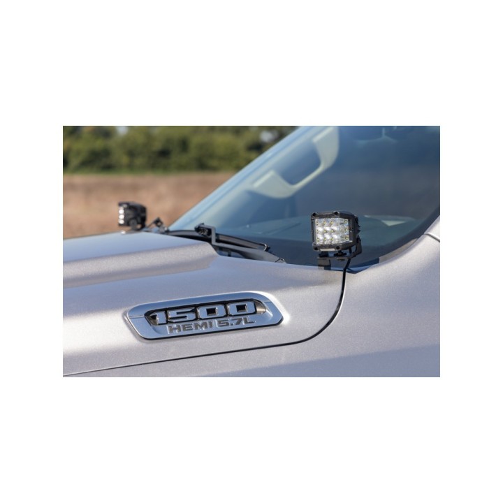 Lampy LED kwadratowe Spot Beam Rough Country Black Series - ujęcie 6