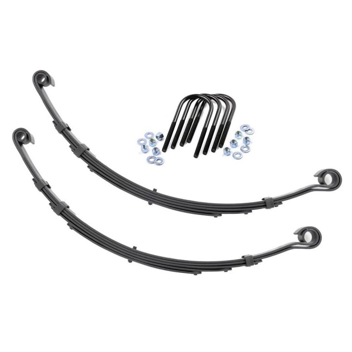 Resory piórowe przód z u-boltami Rough Country Lift 4"