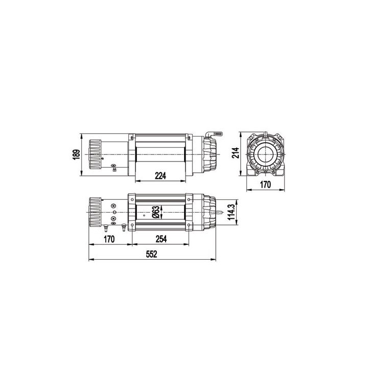 Wyciagarka Escape EVO 9500 4310kg IP68 - ujęcie 5