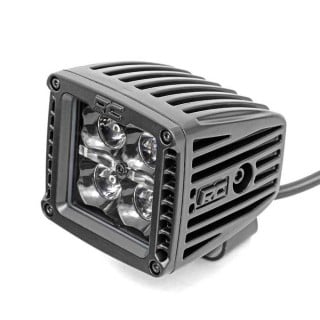 Lampy LED 2" kwadratowe white DRL spot Rough Country Black Series - ujęcie 2