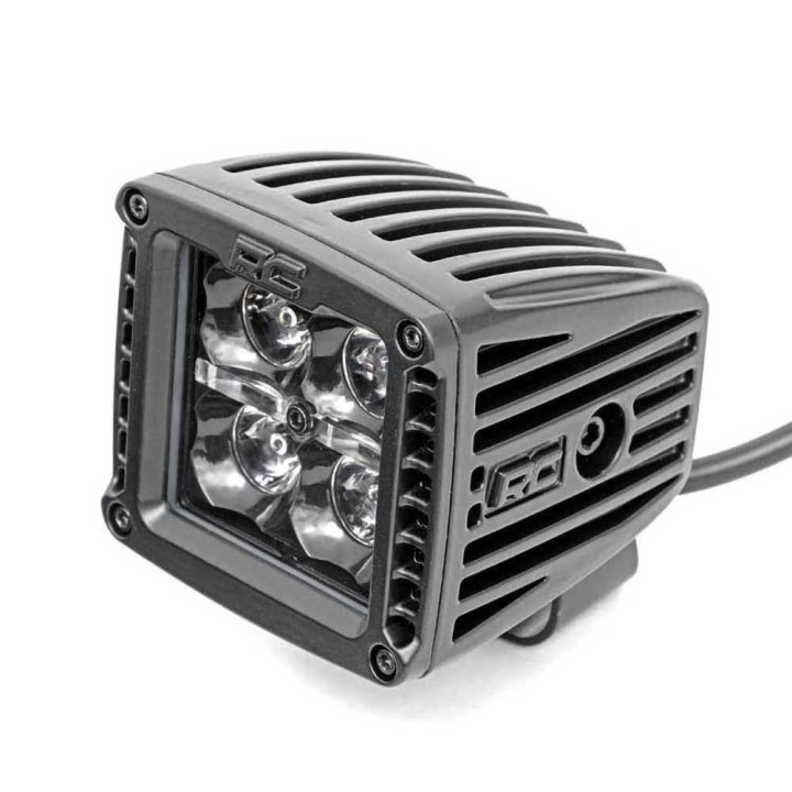 Lampy LED 2" kwadratowe white DRL spot Rough Country Black Series - ujęcie 2