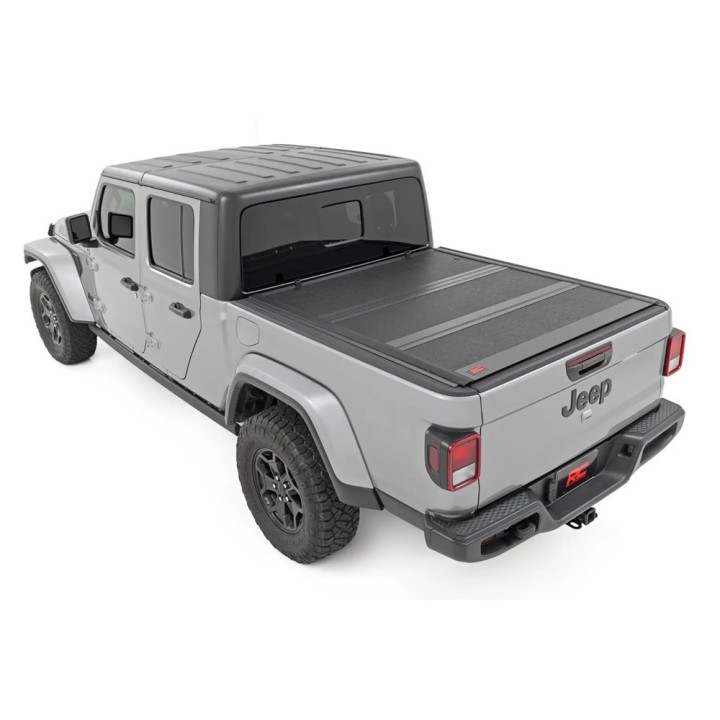 Twarda pokrywa paki tri-fold niski profil Rough Country 5' - ujęcie 3