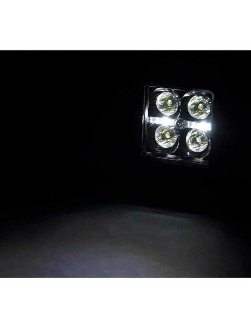 Lampy LED 2" kwadratowe white DRL spot Rough Country Black Series - ujęcie 4