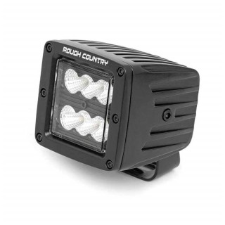 Lampy LED 2" kwadratowe spot Rough Country Black Series - ujęcie 2