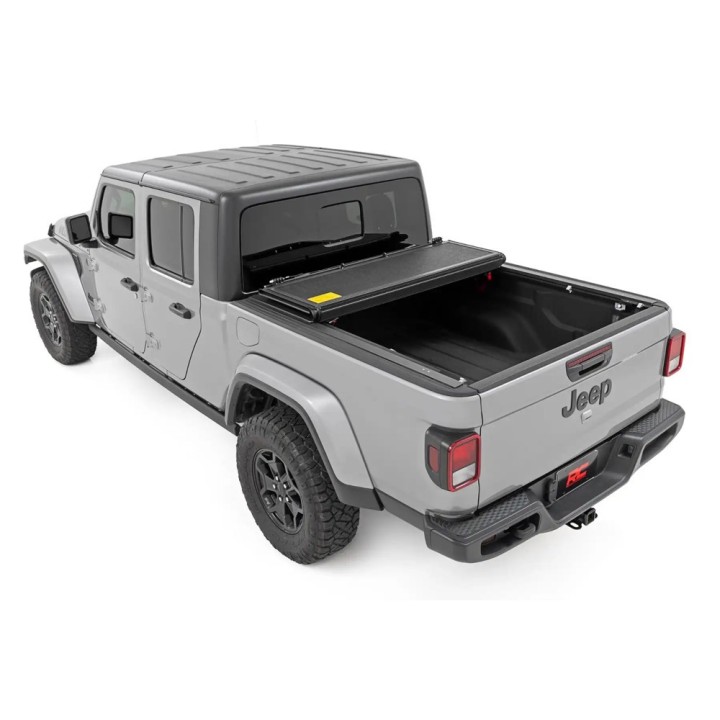 Twarda pokrywa paki tri-fold niski profil Rough Country 5' - ujęcie 5