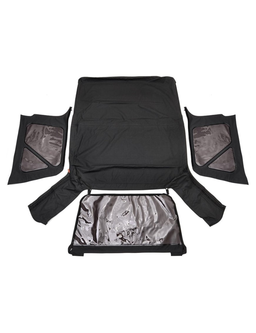 Soft top Black Denim Rough Country Drzwi Pełne