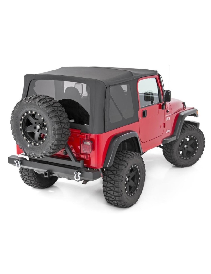 Soft top Black Denim Rough Country Drzwi Pełne