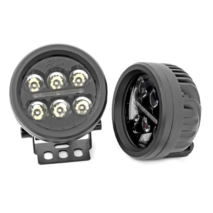 Lampy LED 3,5" okrągłe Amber DRL Rough Country - ujęcie 3