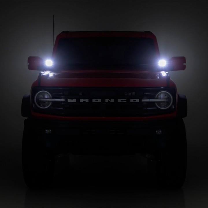 Lampy LED 3,5" okrągłe Amber DRL Rough Country - ujęcie 5