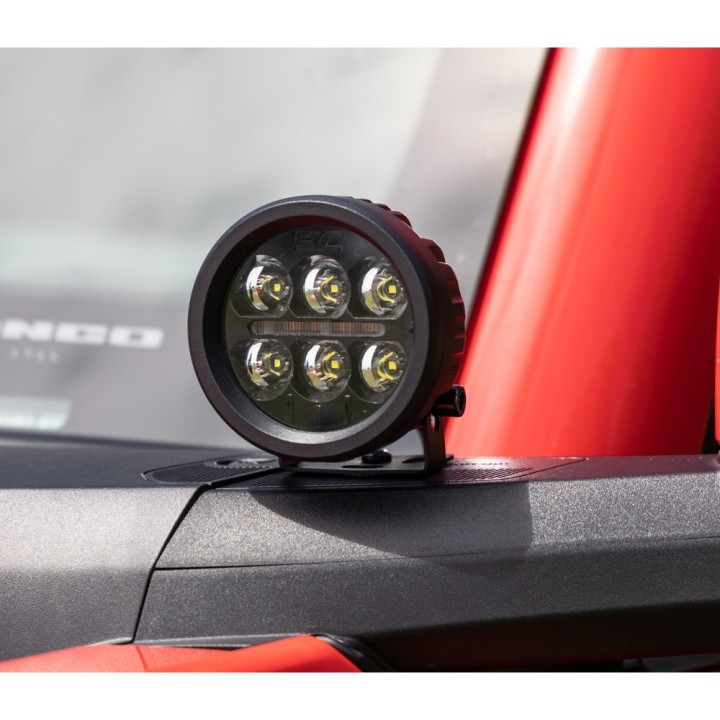 Lampy LED 3,5" okrągłe Amber DRL Rough Country - ujęcie 8