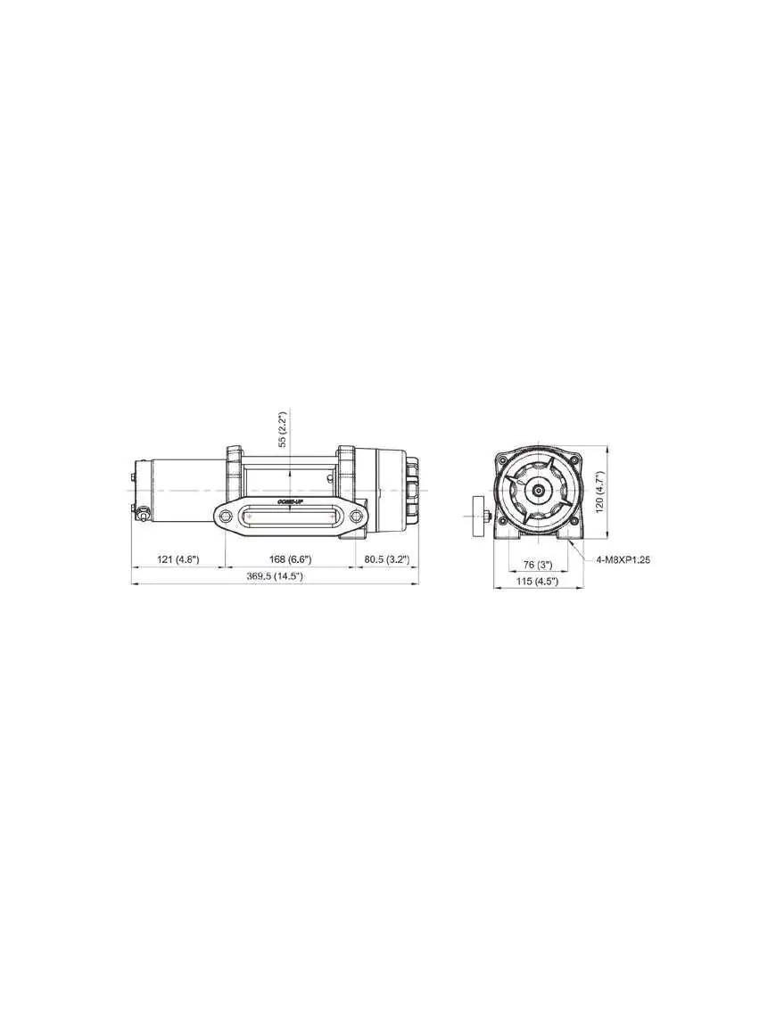 SYNTHETIC WINCH COMEUP Cub 4s 1814kg