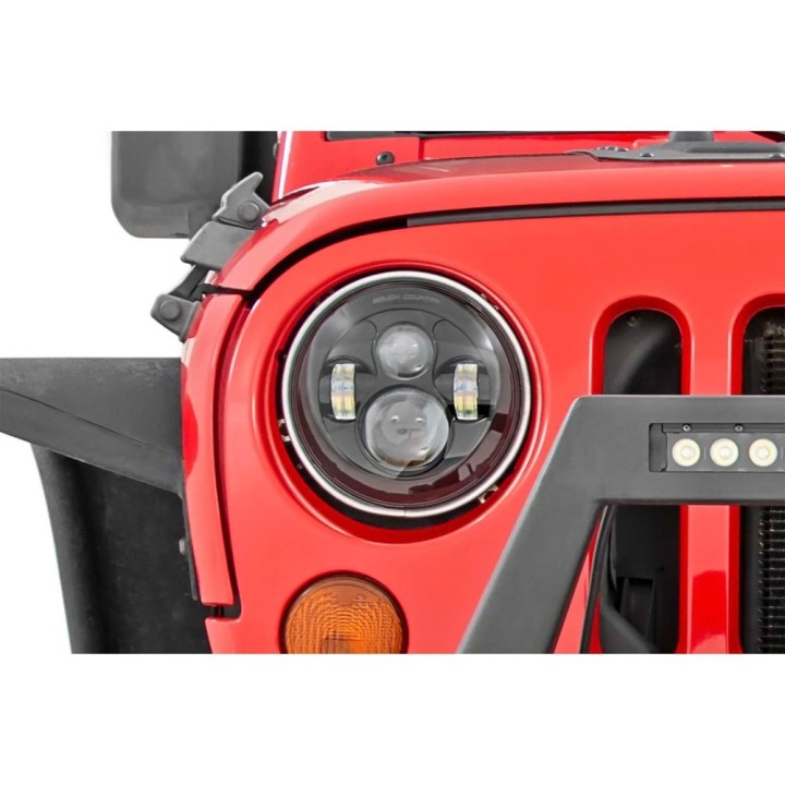 Reflektory LED 7" przód Rough Country - ujęcie 6
