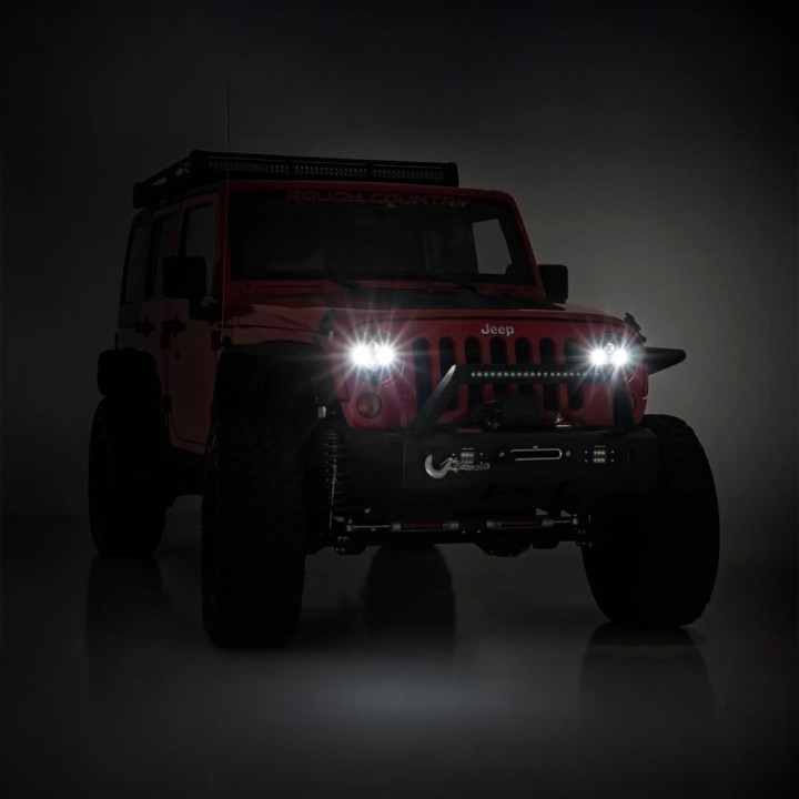 Reflektory LED 7" przód Rough Country - ujęcie 10