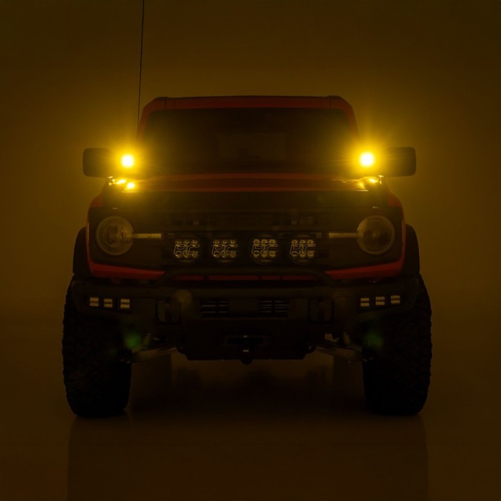 Lampy LED 2" kwadratowe amber spot Rough Country - ujęcie 9