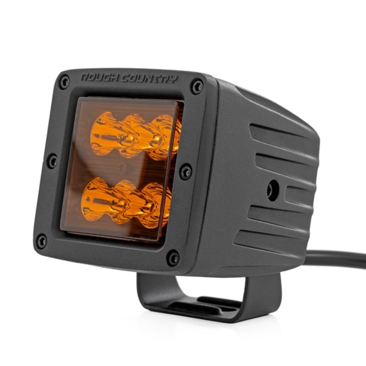 Lampy LED 2" kwadratowe amber spot Rough Country - ujęcie 11