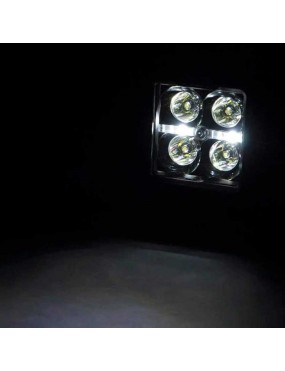 Lampy LED 2" kwadratowe white DRL spot Rough Country Black Series - ujęcie 3