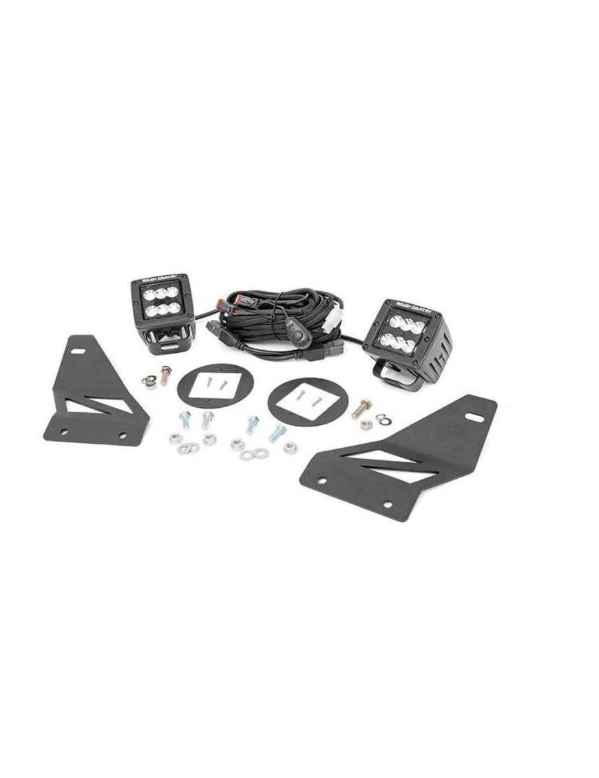 Lampy przeciwmgłowe LED 2" Spot Beam Rough Country Black Series