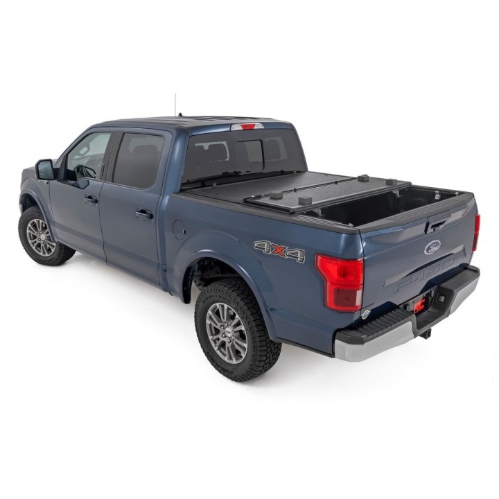 Twarda pokrywa paki tri-fold niski profil Rough Country 5' - ujęcie 4