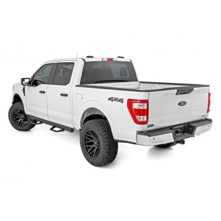 Progi, stopnie boczne regulowane aluminiowe Rough Country SRL2 Double Cab - ujęcie 2