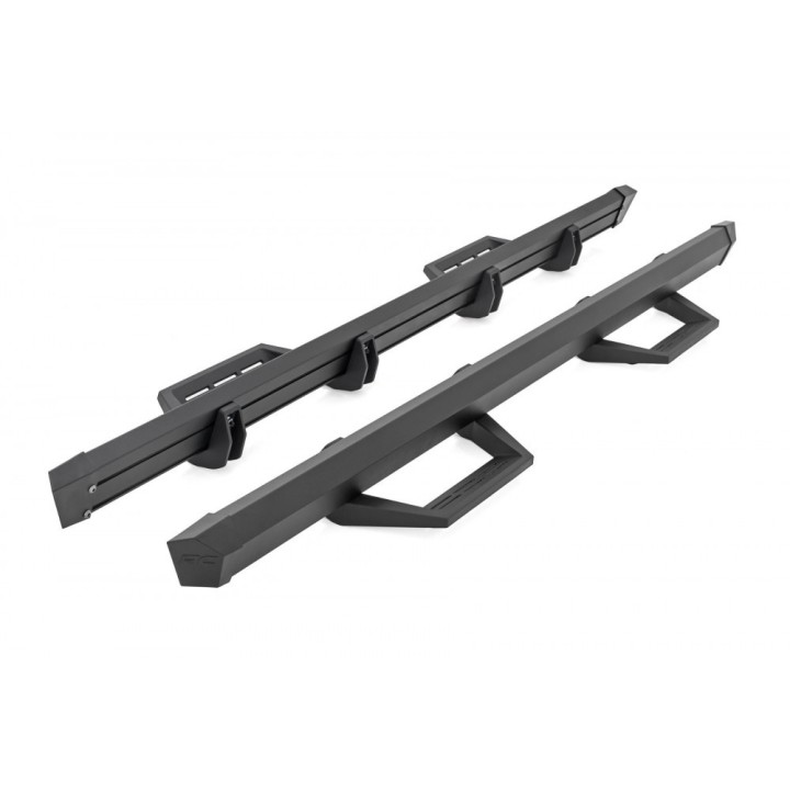 Progi, stopnie boczne regulowane aluminiowe Rough Country SRL2 Double Cab - ujęcie 3