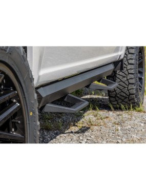 Progi, stopnie boczne regulowane aluminiowe Rough Country SRL2 Double Cab