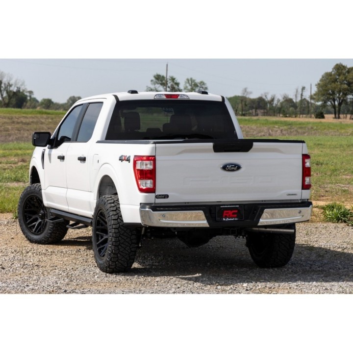 Progi, stopnie boczne regulowane aluminiowe Rough Country SRL2 Double Cab - ujęcie 6
