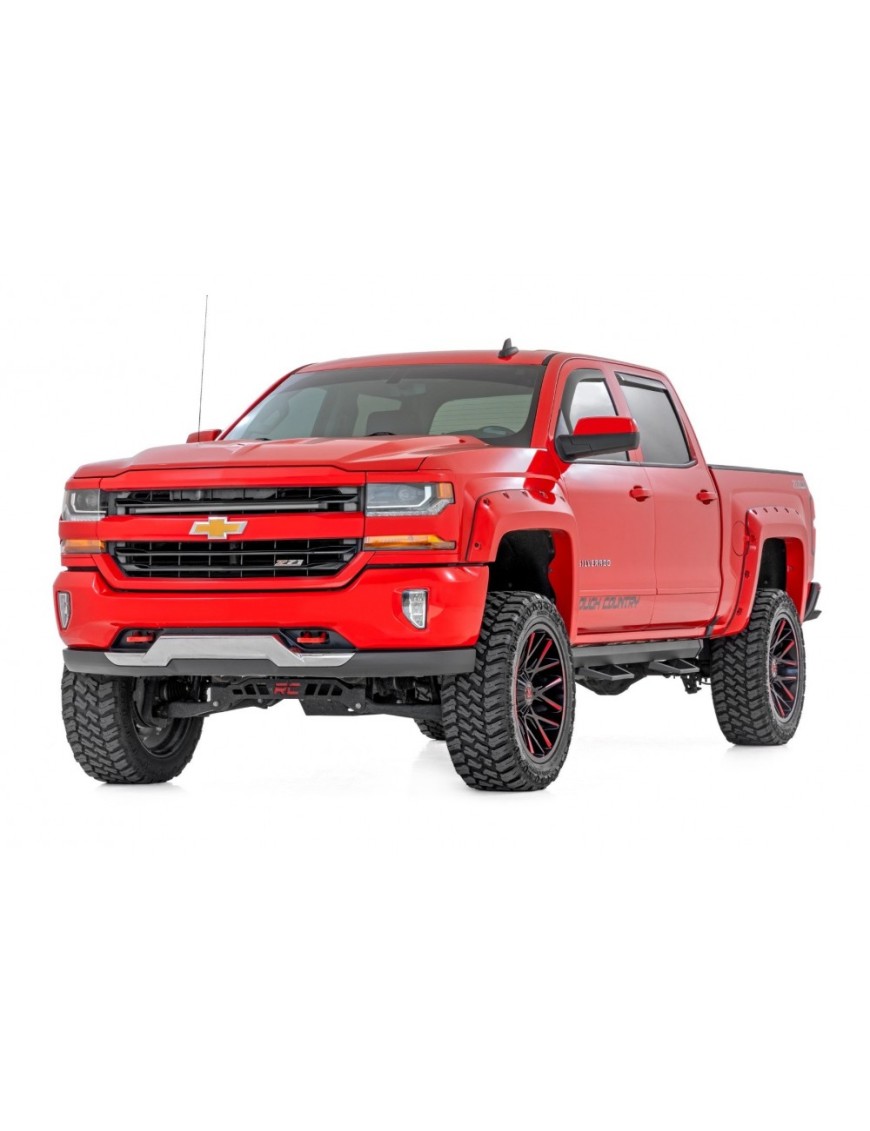 Progi, stopnie boczne regulowane aluminiowe Rough Country SRL2 Crew Cab