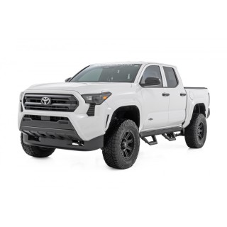 Progi, stopnie boczne regulowane aluminiowe Rough Country SRX2 Double Cab - ujęcie 2