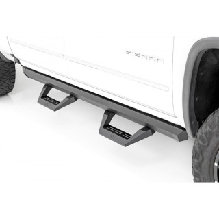 Progi, stopnie boczne regulowane aluminiowe Rough Country SRX2 Crew Cab